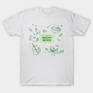 Healthy Food Recipes T-Shirt